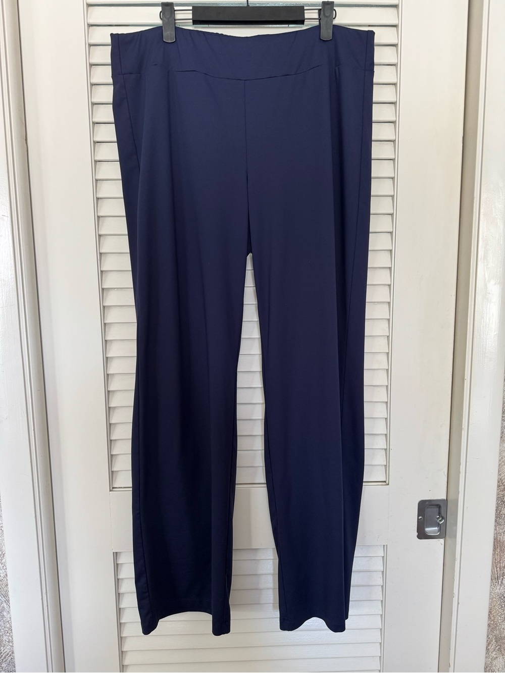 J. McLaughlin Deep Navy Straight-Leg Pull-On Pants